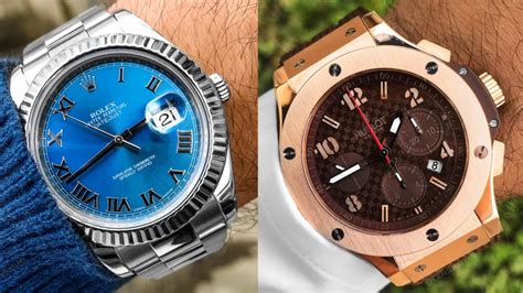 rolex vs hublot watch.